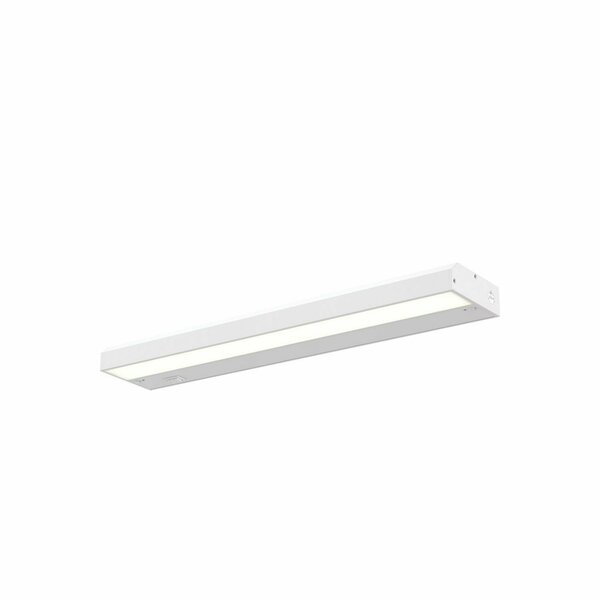 Dals Lighting 24in Hardwired Non-swivel Linear 12W 600 Lumens Cri90 HLF24-3K-WH